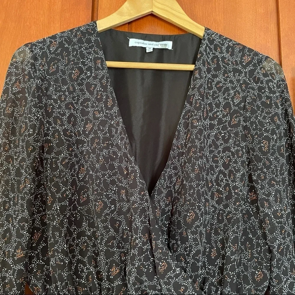 Cupcakes and Cashmere Ruffle Dress Size Medium